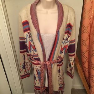 Tribal Print Cardigan